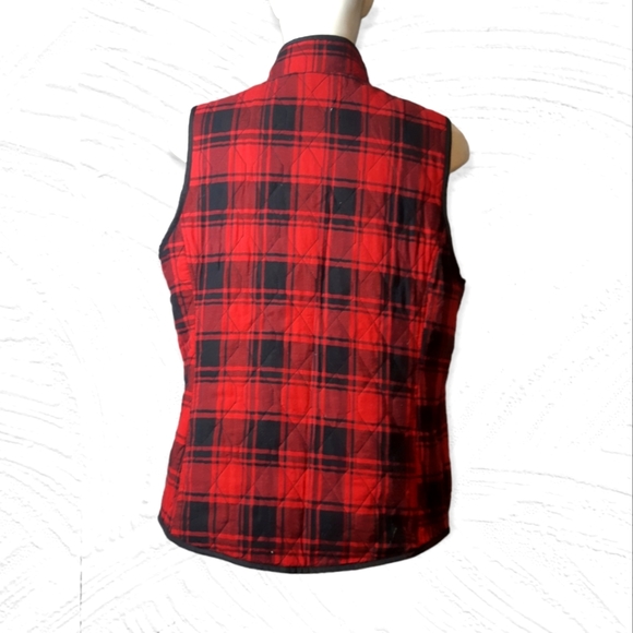 Vintage Northern Reflections quilted lined plaid zip up collared poc… - Picture 3 of 12